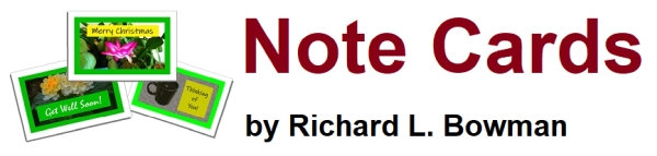 Note Cards by Richard Bowman