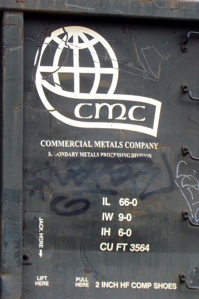 commercial metal company logo and car size