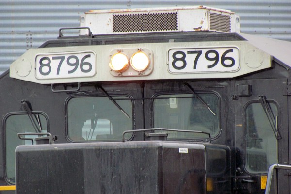 close-up of cab of NS 8796