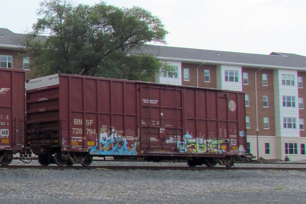 third boxcar in the line